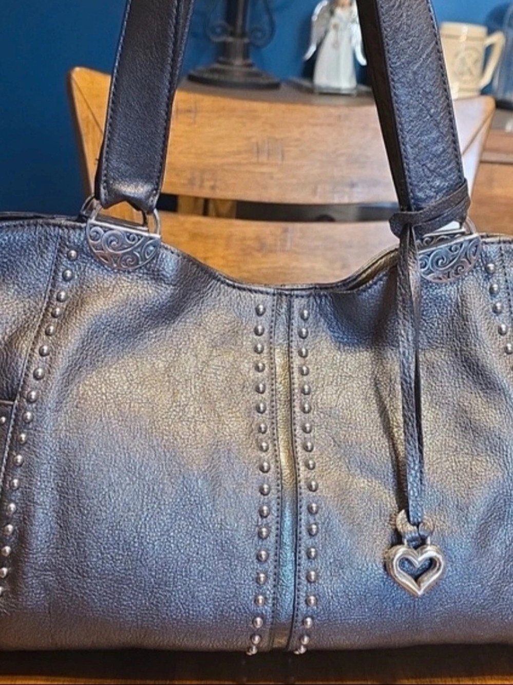 Brighton Andie Metallic Studded Shoulder Bag Pretty Tough Collection